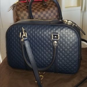 GUCCISSIMA NAVY BLUE CROSSBODY NWT